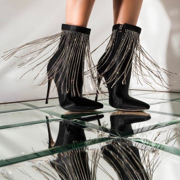 Azalea Wang Hanging Down Low Stiletto Heel Bootie - Picture 4 of 14